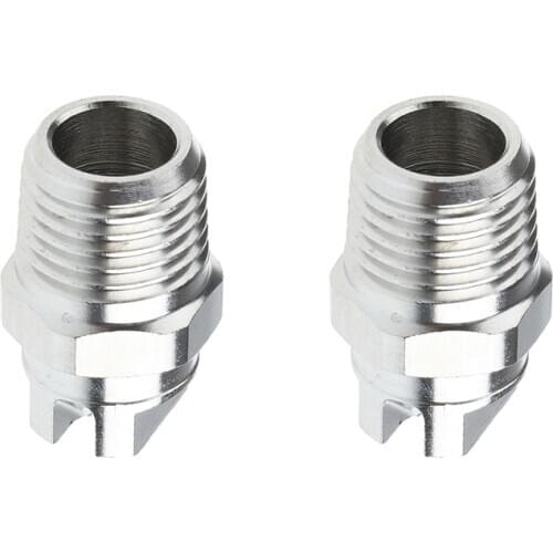 2Pcs 1/4 in Spray Fan Nozzle Tip Stainless Steel Accessories Easy to Install
