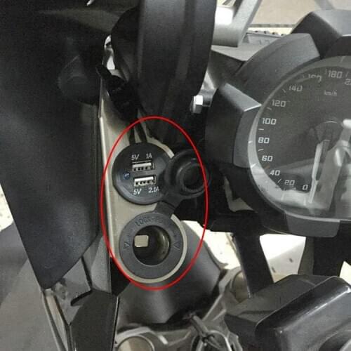 Applicable to BMW Motorcycle R1200GS Adv Waterfowl USB Charger Cigarette Lighter Inflatable Pump Power-Taking BracketAccessories