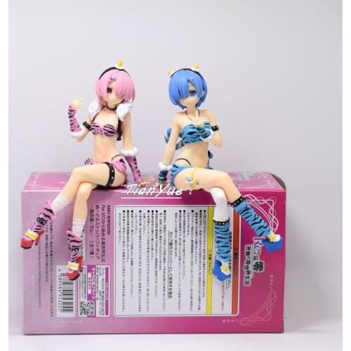 Re:Life in a Different World from Zero Rem Ram Swimsuit Ver. Girl Action Figure Model Toys 15cm