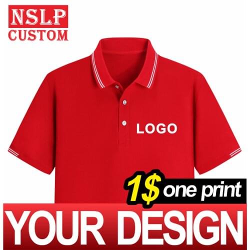 NSLP High-end POLO Shirt For Men&Women With Summer Breathable Short-sleeved Fashion Business Shirt Custom Embroidery Printing