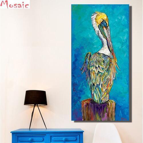 Blue Animals Diamond painting cross stitch kits Birds Diamond embroidery mosaic painting home Decoration