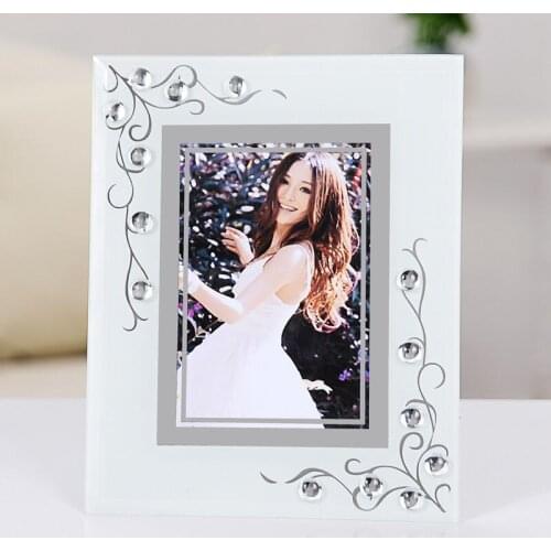 5/6/7/8 Inch Modern Simple Glass Photo Frame Living Room Ornaments
