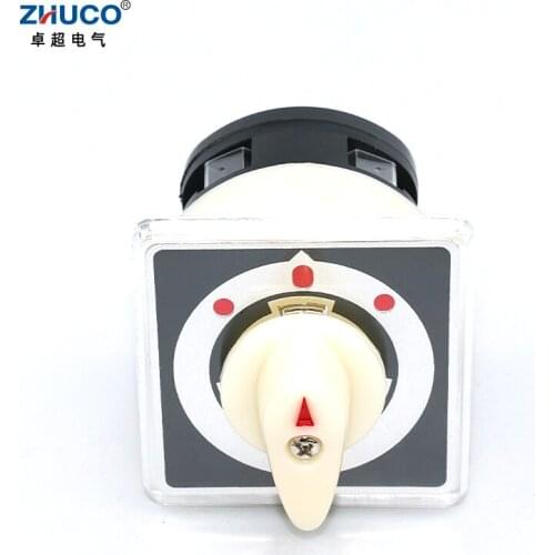 ZHUCO LW5D-16/B0012.1 16A Three Position One Pole 4 Screw Terminal Changeover Selector Universal Rotary Power Cam Switch