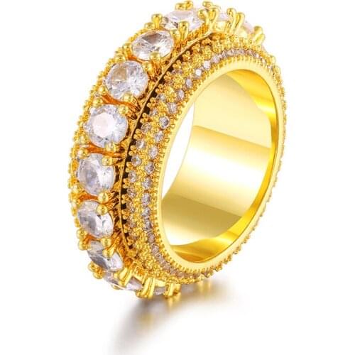TUHE Gold Rings For Men