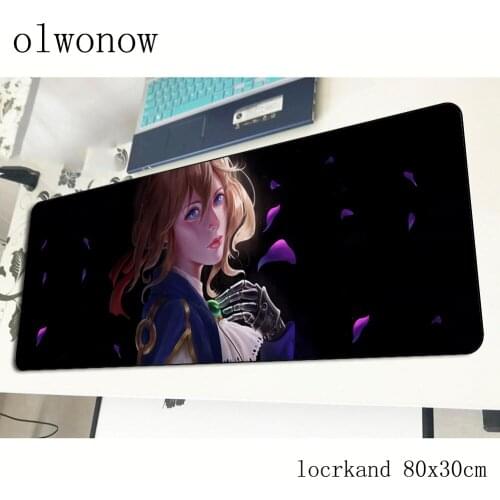 Violet evergarden pad mouse computador gamer mouse pad 800x300x2mm padmouse Gorgeous mousepad ergonomic gadget office desk mats
