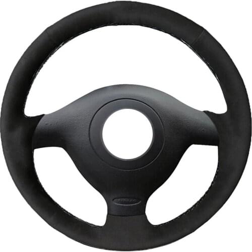 Alcantara Leather Suede Car Steering Wheel Cover for Volkswagen VW Golf 4 Passat B5 1996-2003 Polo 1999-2002