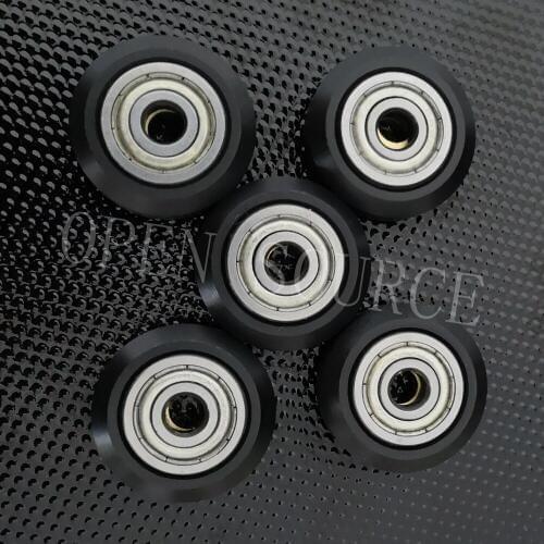 10pcs Openbuilds Delrin Mini V Wheels Kit V-Slot Linear Extrusion Wheels plastic Idler Pulley F/ guide rail 3D Printer CNC