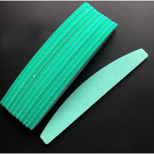 200 pcs mix colour replacement pads nail sponge file halfmoon shape nail sanding file disposable nail file removable nail file