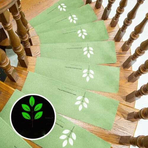 Anti-slip Self Adhesive Staircase Treads Mats Glow In Dark Floor Protector Non-slip Stair Step Protection Cover Tread Mat Tapis