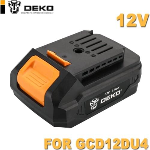 DEKO 12V Lithium Ion Battery Pack for GCD12DU4 Cordless Drill