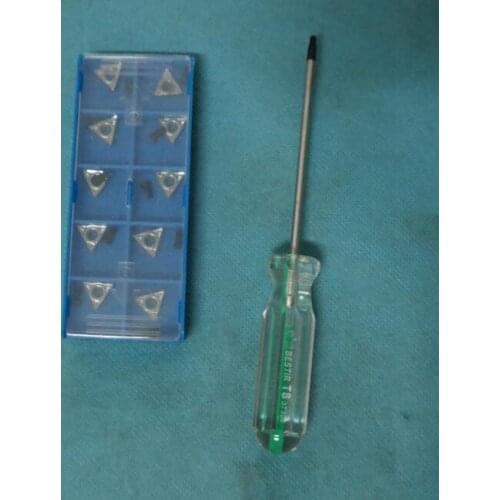 BIT(THREE SIDE) of AM8700 car DISC Lathe Drive machine 10pcs/lot+ one screwdriver