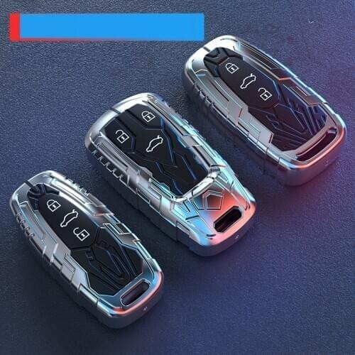 Zinc Alloy Silica Gel Key Case Cover Key case For Audi A1 A3 A4 A5 Q7 A6 C5 C6 A4 A6 A3 Q5 Q3 Q7 Q8 A7 A8