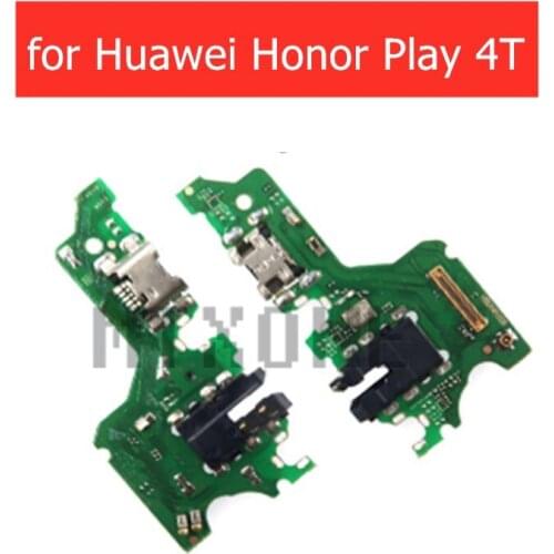 For Huawei Honor Play 4T USB Charger Connector Flex Cable Microphone USB Charging Dock PCB Board Flex Cable Repair Parts