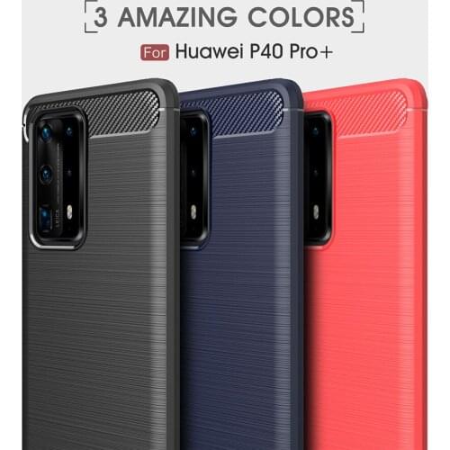 For Huawei P40 Pro+ Case Luxury Full Soft TPU Silicone Cover Shockproof Case For Huawei P40 Pro Plus Protective Phone Cases