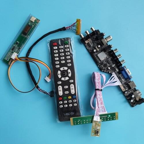 For LP171WP4(TL)(N2)/LP171W01(A4) 1440X900 panel TV LCD lamps Control ler Board DVB-T2 HDMI DVB-T DVB-C 1driver VGA USB AV RF