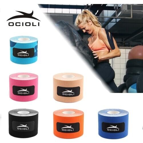Kinesiology Tape Cotton Elastic Adhesive Muscle Tape Fitness Kinesiology Tape Sports Tape Basketball Support Care Knee Bandage