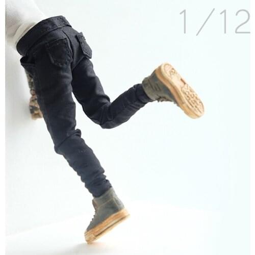 Hot Sales 1/12th Slim Male Pants Trousers For 6inch 3ATOYS DAM Body Figures Collection