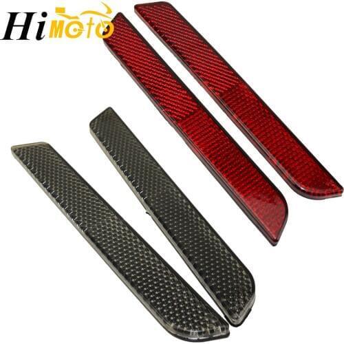 Motorcycle ABS Reflectors Saddle Bag Latch Covers For Harley Touring Road King Road Glide Electra Glide Street Glide 1996-2010
