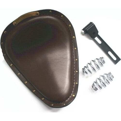 Motorcycle Brown Solo Seat 3" Springs Bracket Mounting Kit For Sportster iron 883 1200 XL Custom Chopper Bobber