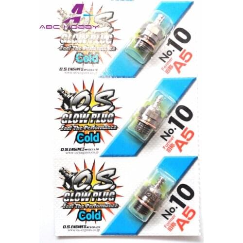 NEW O.S. os Glow Plug OS No.10 #10 A5 Cold Nitro Glow Plug - 1Pack 71605100 Engines Parts RC Car price is 1pcs