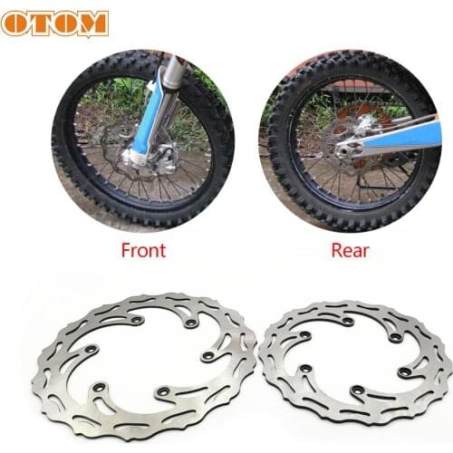 OTOM Motorcycle Front Rear Brake Disc Steel Rotors Pad For KTM SX XC EXC XCW HUSQVARNA TC FC TX FX TE FE Motocross Accessories