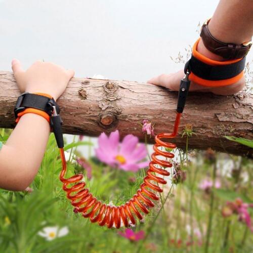 1.5-2.5m Kids Safety Harness Adjustable Children Leash Anti-lost Wrist Link Traction Rope Baby Walker Wristband