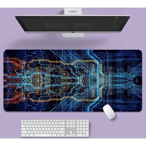 Circuits Wallpaper Keyboards Mat Rubber Gaming mousepad Desk Mat Large gaming laptop non-slip rubber office computer mouse pad