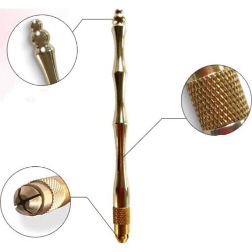 New Manual Tattoo Pen Kit for Permanent Makeup Supplies Durable Aluminum Pen With Lock-Pin Tech & Ergonomic Grip Shape Eye Brow