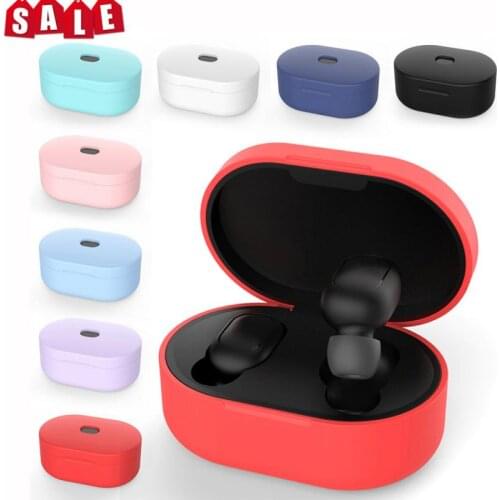 Silicone Case For Redmi Mi AirDots Tws Wireless Bluetooth Soft TPU Cover For Xiaomi Redmi Airdots Case For Air Dots