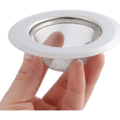 1Pc Kitchen Sink Strainer 9CM Stainless Steel Sink Drain Cover Drainer Basin Filter Mesh Sink Strainer for Bathroom Shower