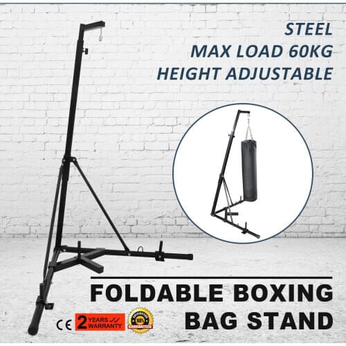 Dual Station Heavy Duty Boxing Punch Bag Stand Thai Kick Martial Arts
