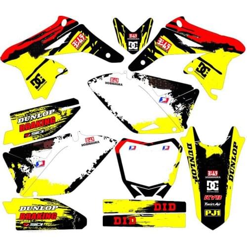 Free custom Motocross Stickers 3M Decals Graphics For Suzuki RMZ250 RMZ 250 2010 2011 2012 2013 2014 2015 2016 2017 2018 RMZ-250