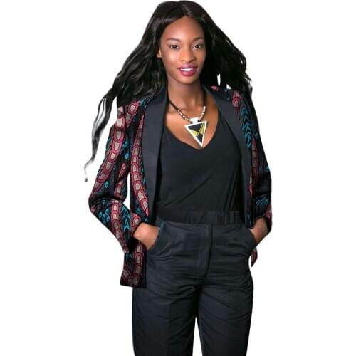 African Print Female Suit Jacket Casual Womens Blazers Nigerian Style For Birthday Party Customized Ladys Outfit