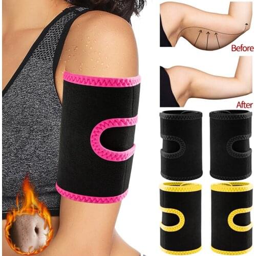 2021 Hot 1Pair Arm band Neoprene Sauna Belt Wraps Arm body Shapers Ultra Sweat Sauna Effect Slimmer arm Trimmers Shapewear