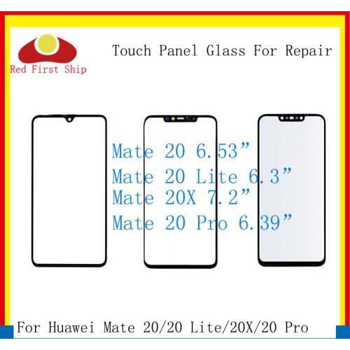 10Pcs/lot Touch Screen For Huawei Mate 20 Lite/Mate 20X/Mate 20 Pro Touch Panel Front Outer Glass Lens Touchscreen NO LCD