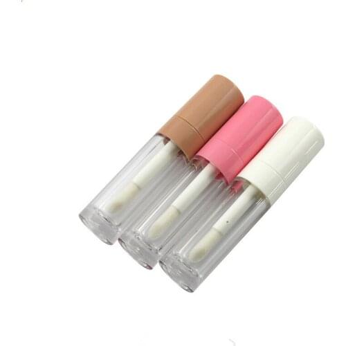 100pcs 6.5ml Transparent Bottle Empty Lip Gloss Tube Refillable Small Sample Lipgloss Tubes Make up Tool