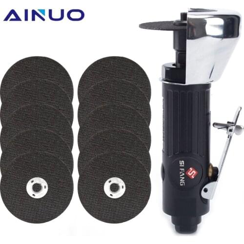3" Mini Pneumatic Metal Cutting Machine Air Cut Off Grinders Polishing Grinding Set for Steel 20000RPM Cutter Tool