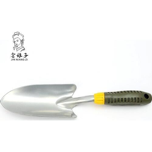 340mm Stainless Steel Garden Shovel Gardening Survival Camping Outdoor Shovel Anti-slip Handle DE019