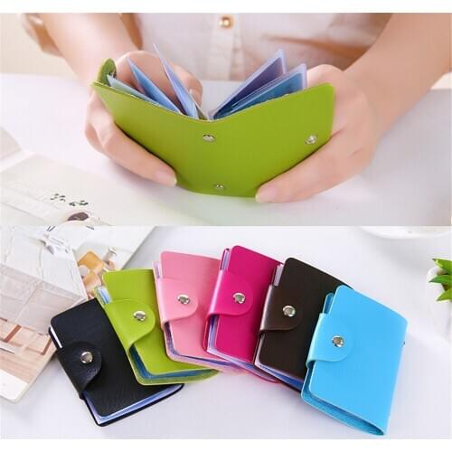 5 Colors 24 Bits Credit Card Holder Card Case Business Card Holder Organizer Men Women Wallets Travel Outdoor Accessories