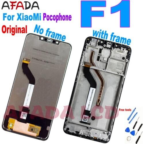 6.18" Original LCD For XiaoMi Pocophone F1/poco F1 LCD Display Touch Screen Complete Assembly Display for Pocophone F1 LCD