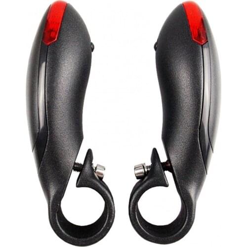 80% Hot Sale 1 Pair Mountain Bike Handlebar End with LED Light Bicycle Accessories