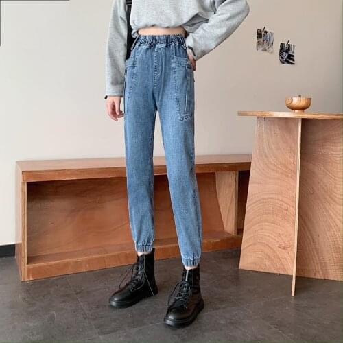 More jeans trousers straight radish torre pants show high harlan