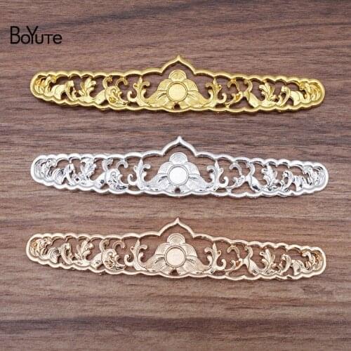 BoYuTe (5 Pieces/Lot) 28*140MM Metal Alloy Accessories Diy Handmade Hair Jewelry Materials Wholesale