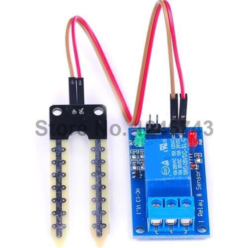 DC 5V 12V soil moisture sensor relay control module Automatic watering of the humidity starting switch