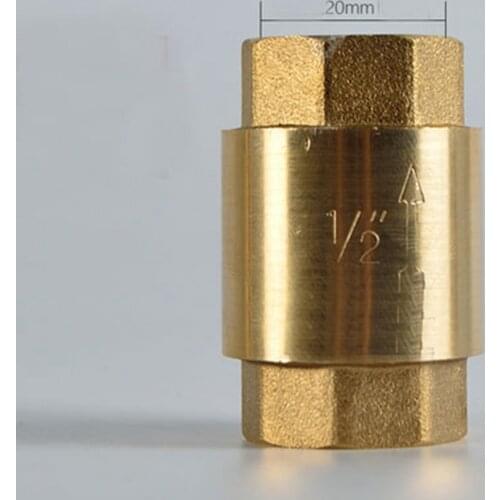 DN15 G1/2" BSPP Female Thread Brass Spring Check Valve One Way