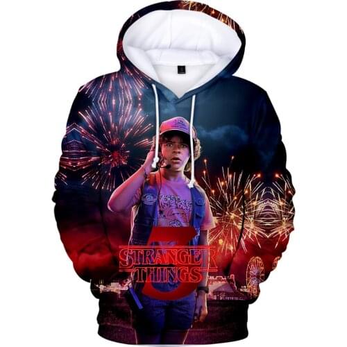 2020 Hot Sale Stranger Things Hoodies Men/Women Fashion Casual Hip Hop unique Sweatshirts Stranger Things 3D Hoodie CapTracksuit