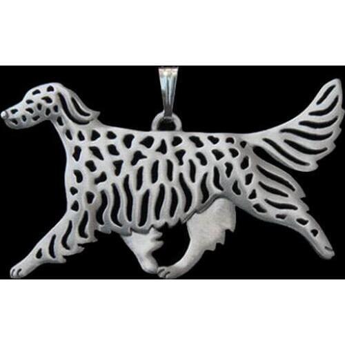 Hot Sale Pet Dog Shaped Jewelry Pendants English Setter Movement Pendants