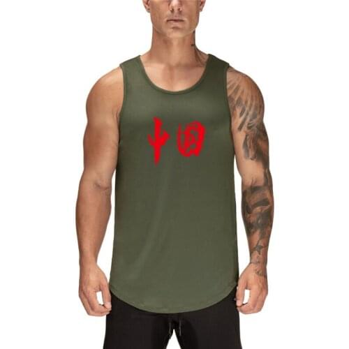 New Gym Workout Summer Casual Sports Tank Top Men Fashion Clothing Training Running Singlets Sleeveless Fitness Quick Dry Vest