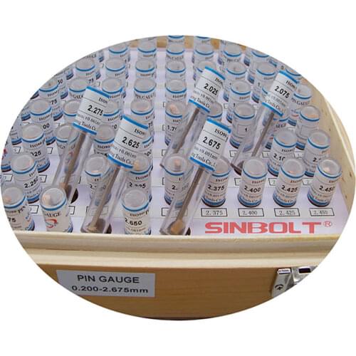 Pin plug gauge Set,0.200mm--5.175(Interval: 0.025,200pcs),fast delivery