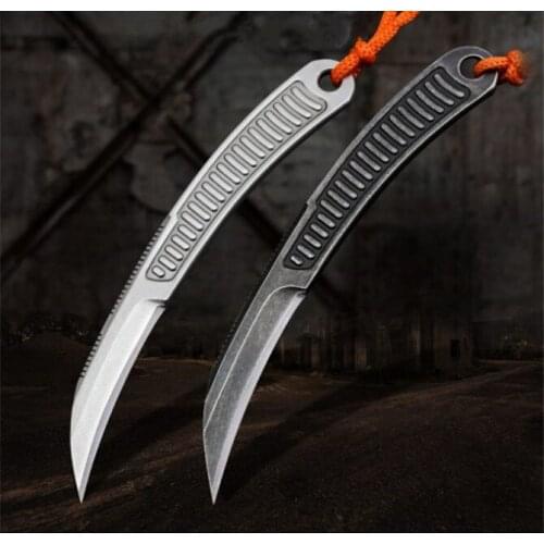 Bas Straight Fixed Blade Knife 440C Blade with Kydex Sheath Tactical Rescue Pocket Hunting Fishing EDC Survival Tool Knives